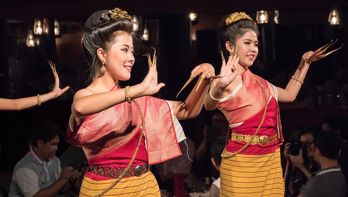 Traditional Khantoke dance show in Chiang Mai