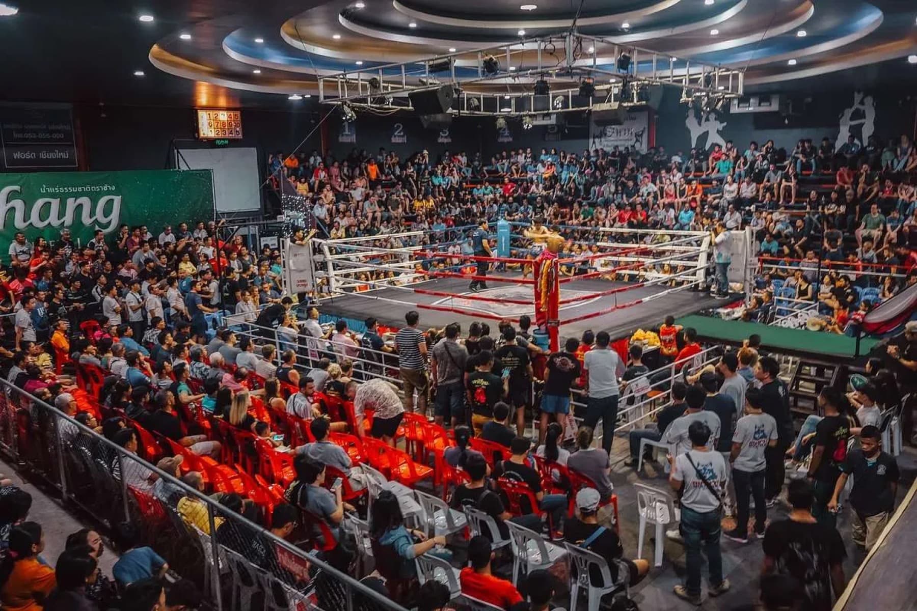 Muay Thai fight night at Chiang Mai Boxing Stadium